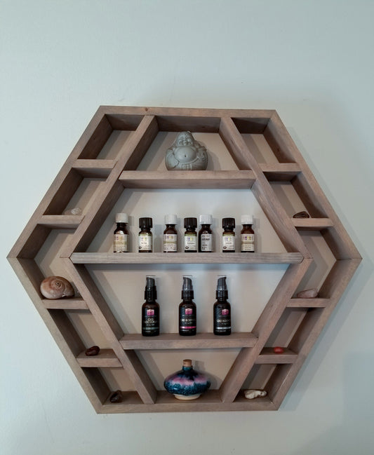 Large Hexagon display shelf